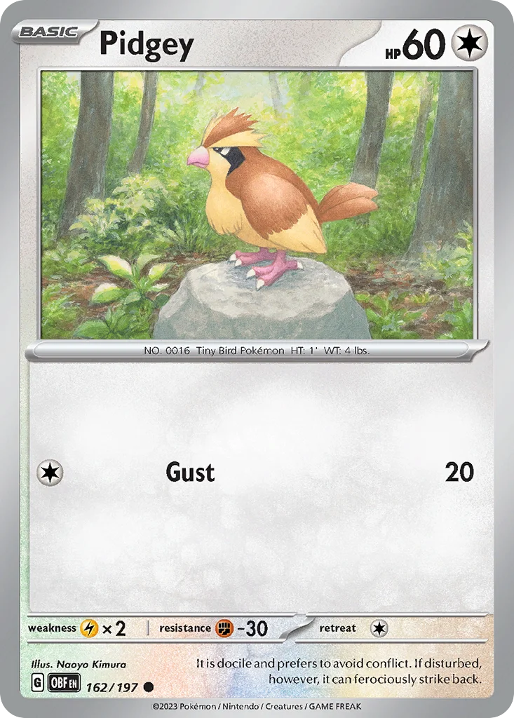 Pidgey Pokemon card