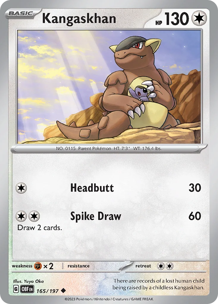 Kangaskhan Pokemon card