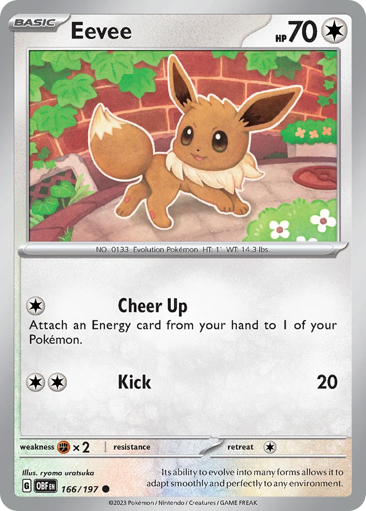 Eevee Pokemon card