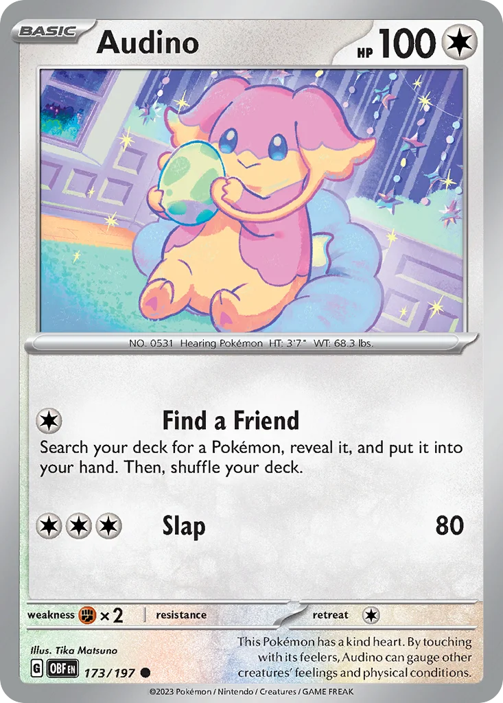 Audino Pokemon card