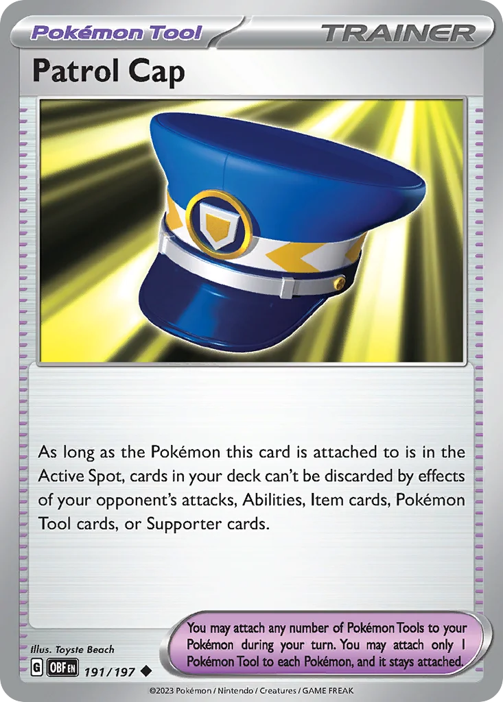 Patrol Cap Pokemon card