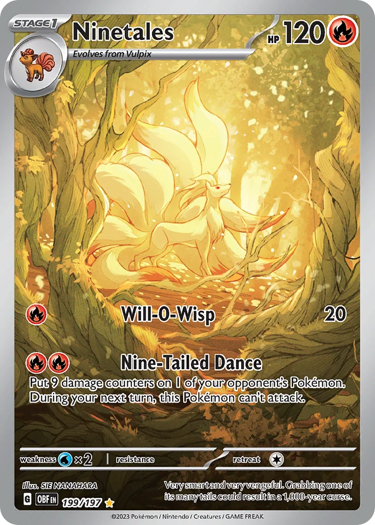 Ninetales Pokemon card