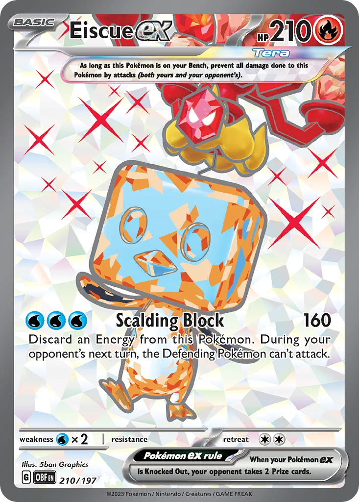 Eiscue ex Pokemon card