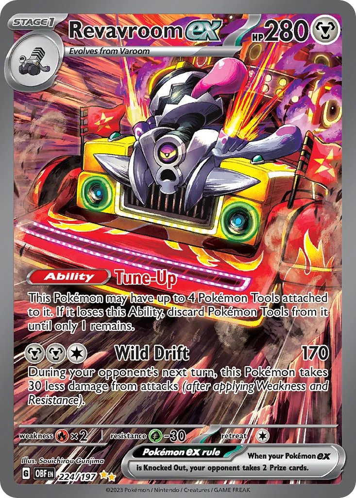 Revavroom ex Pokemon card