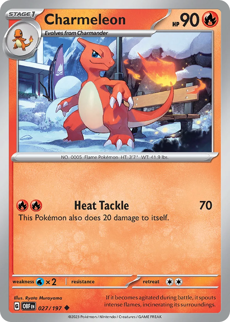 Charmeleon Pokemon card