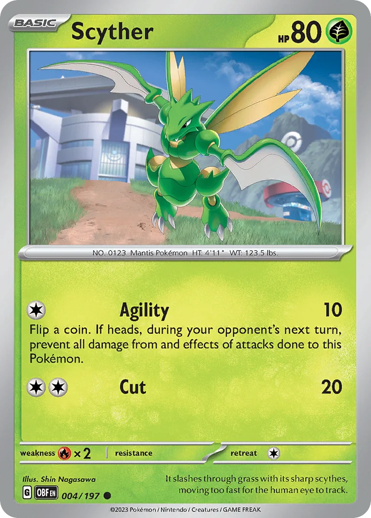 Scyther Pokemon card
