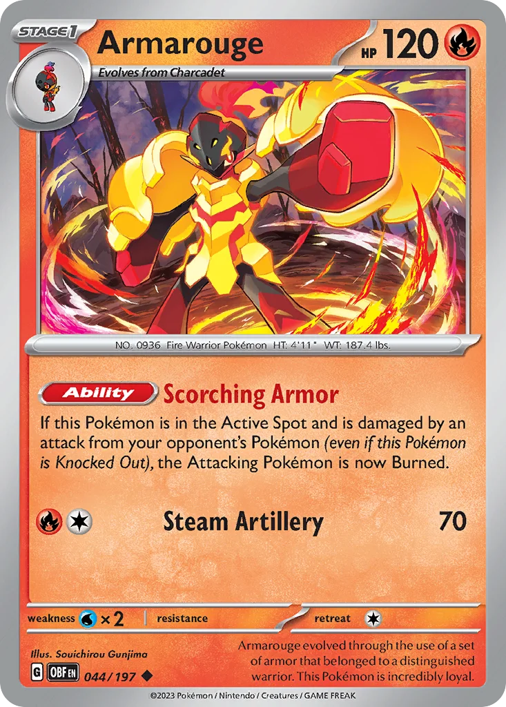 Armarouge Pokemon card
