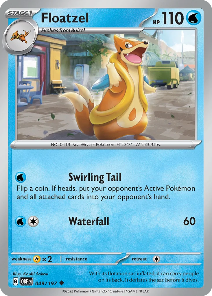 Floatzel Pokemon card