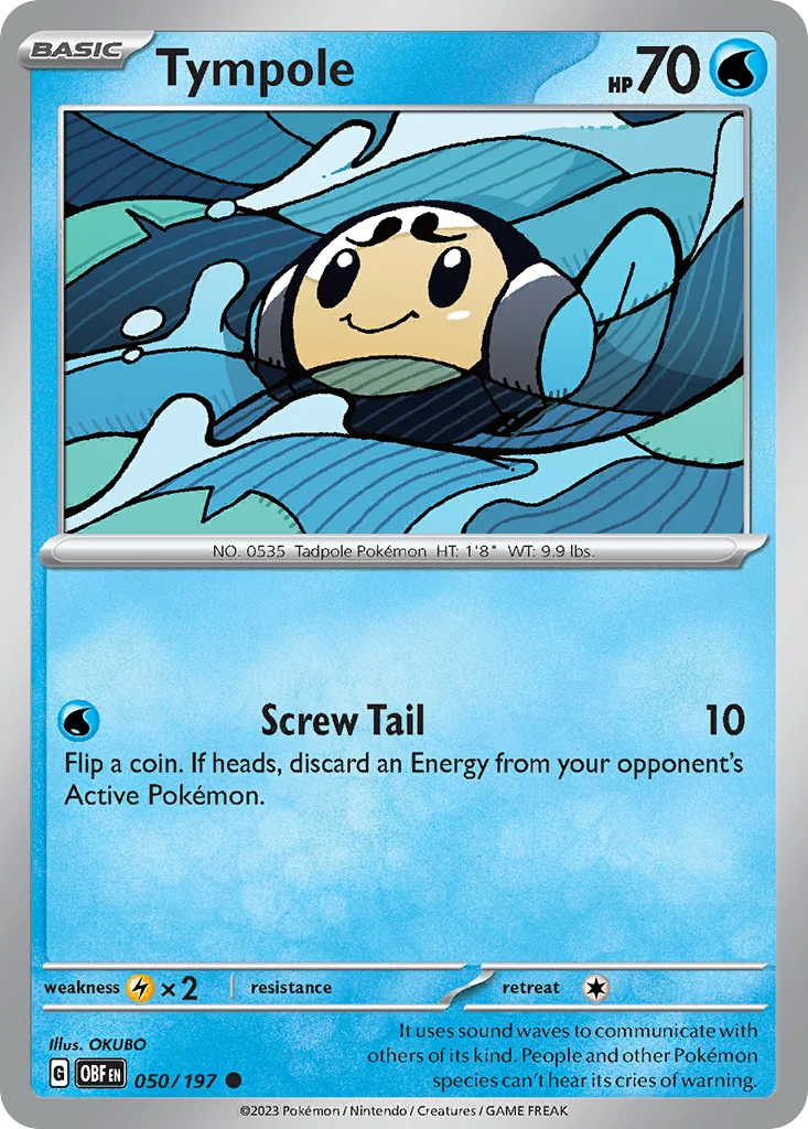 Tympole Pokemon card