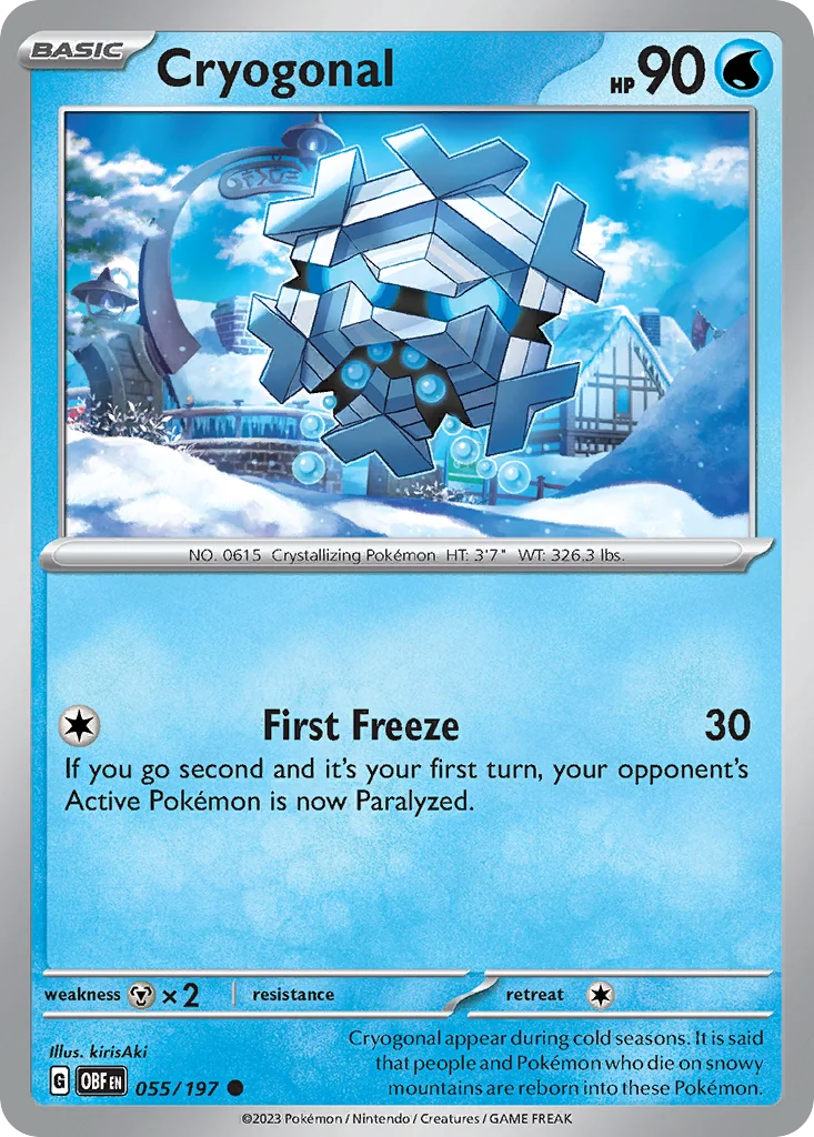 Cryogonal Pokemon card