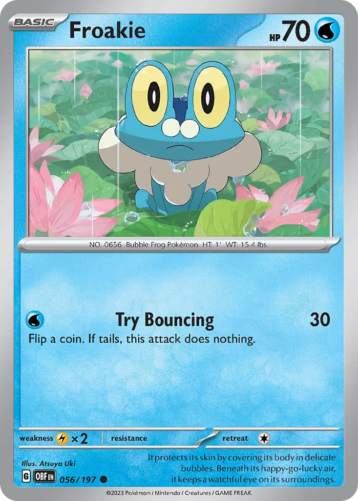Froakie Pokemon card
