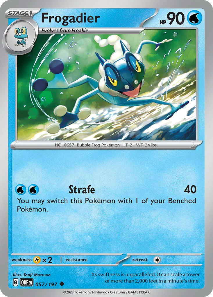 Frogadier Pokemon card