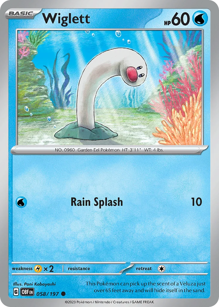 Wiglett Pokemon card