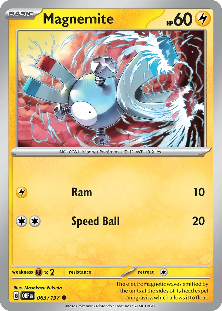Magnemite Pokemon card