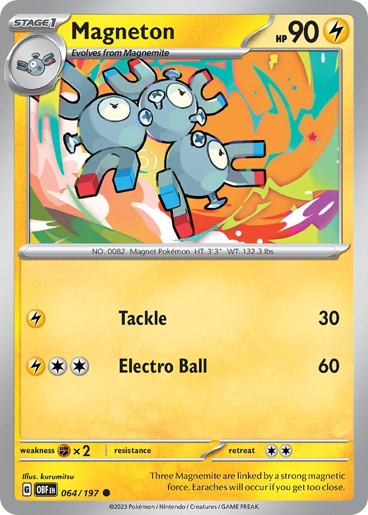 Magneton Pokemon card
