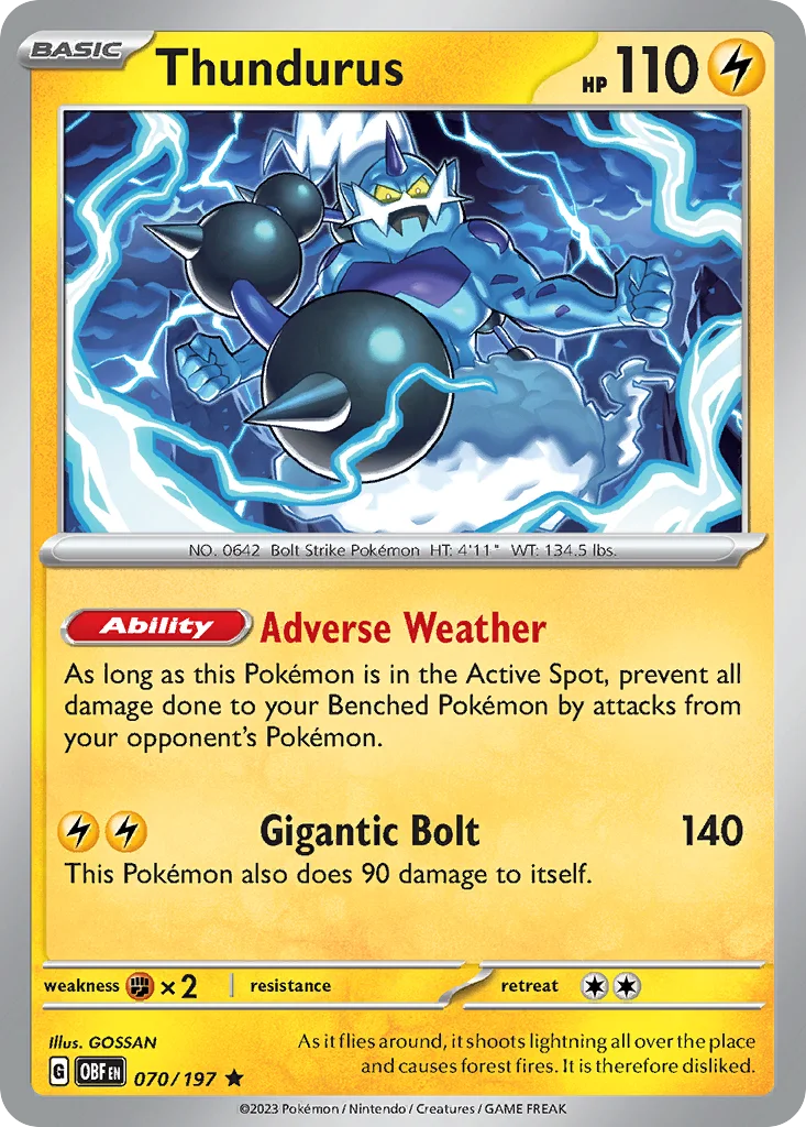 Thundurus Pokemon card