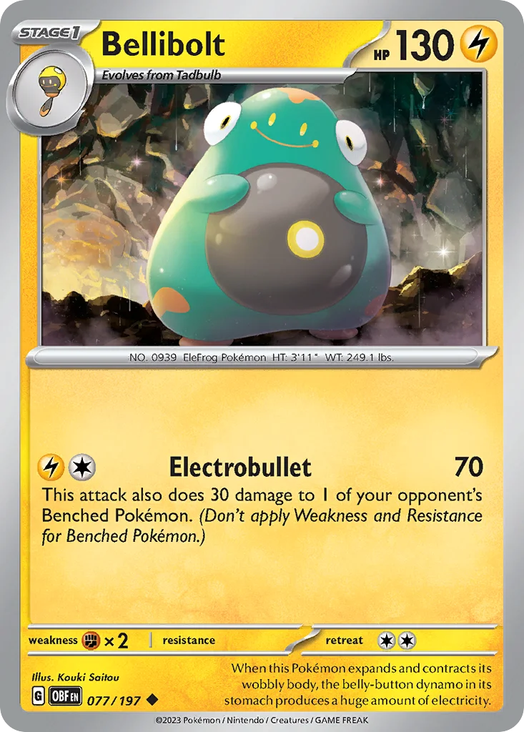 Bellibolt Pokemon card