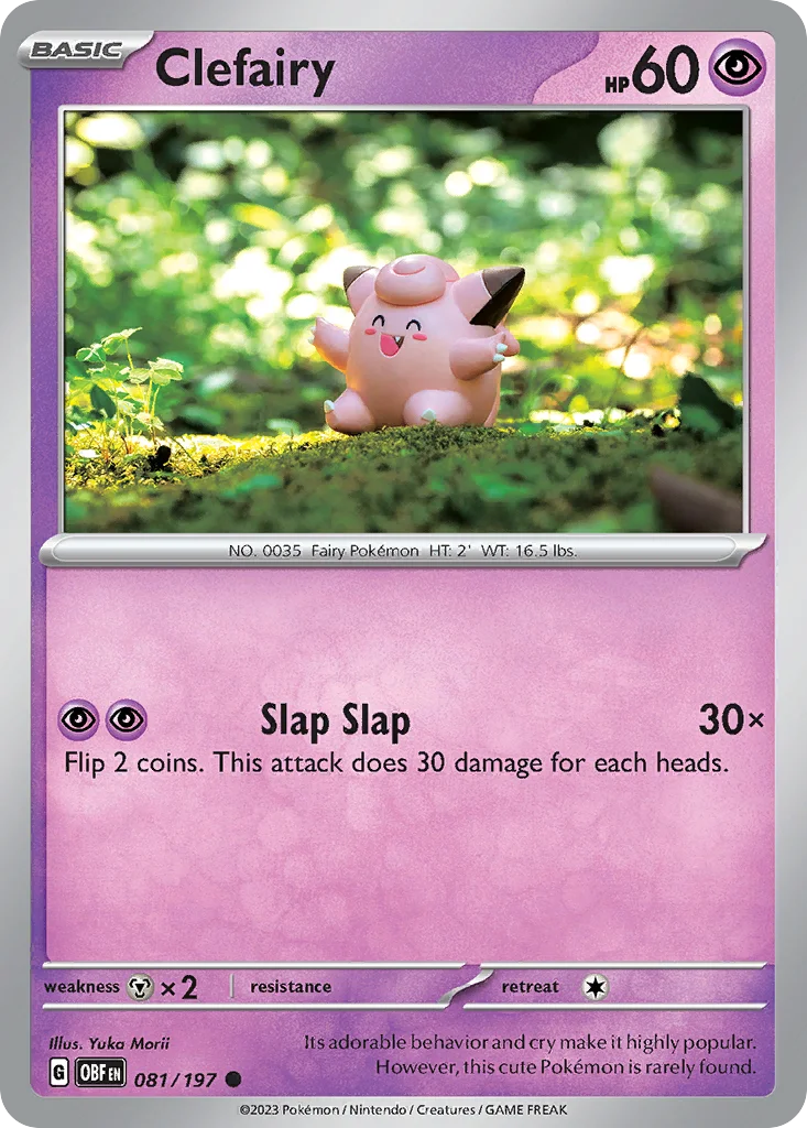 Clefairy Pokemon card