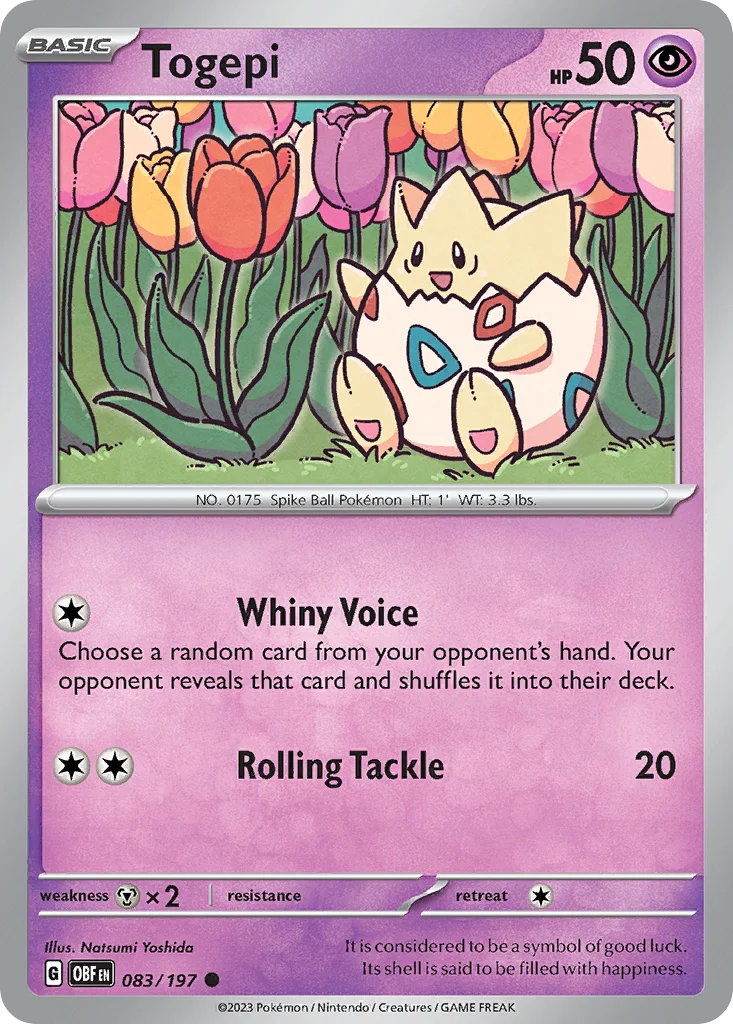 Togepi Pokemon card