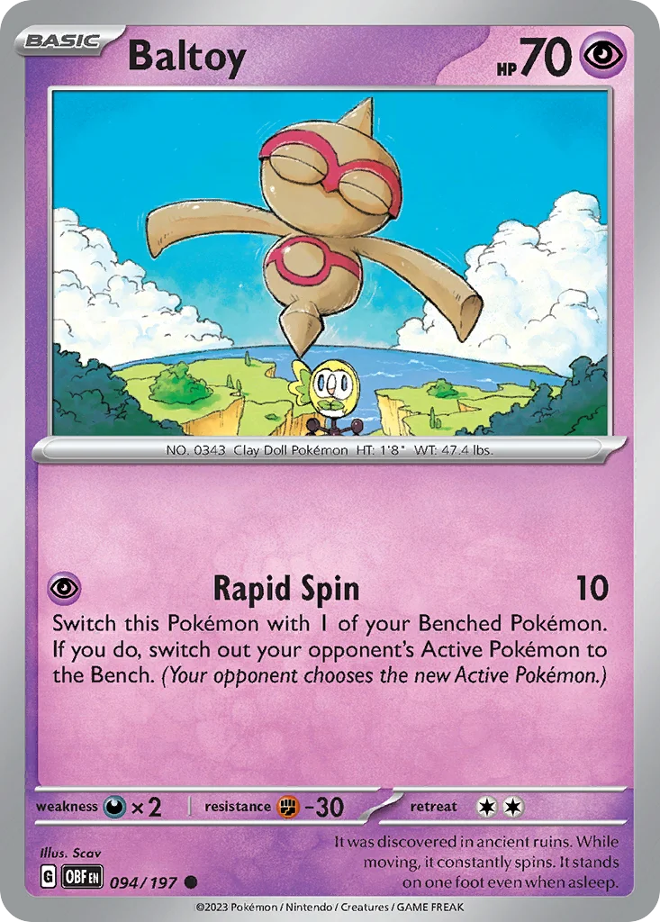 Baltoy Pokemon card