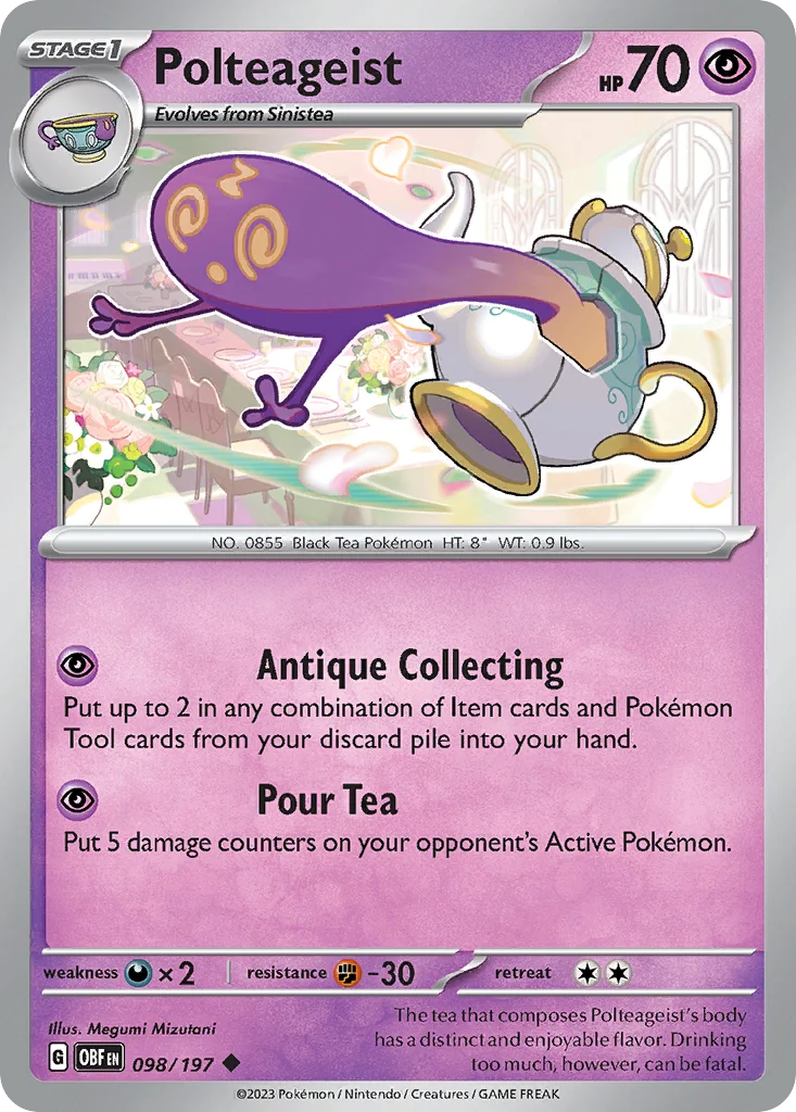 Polteageist Pokemon card