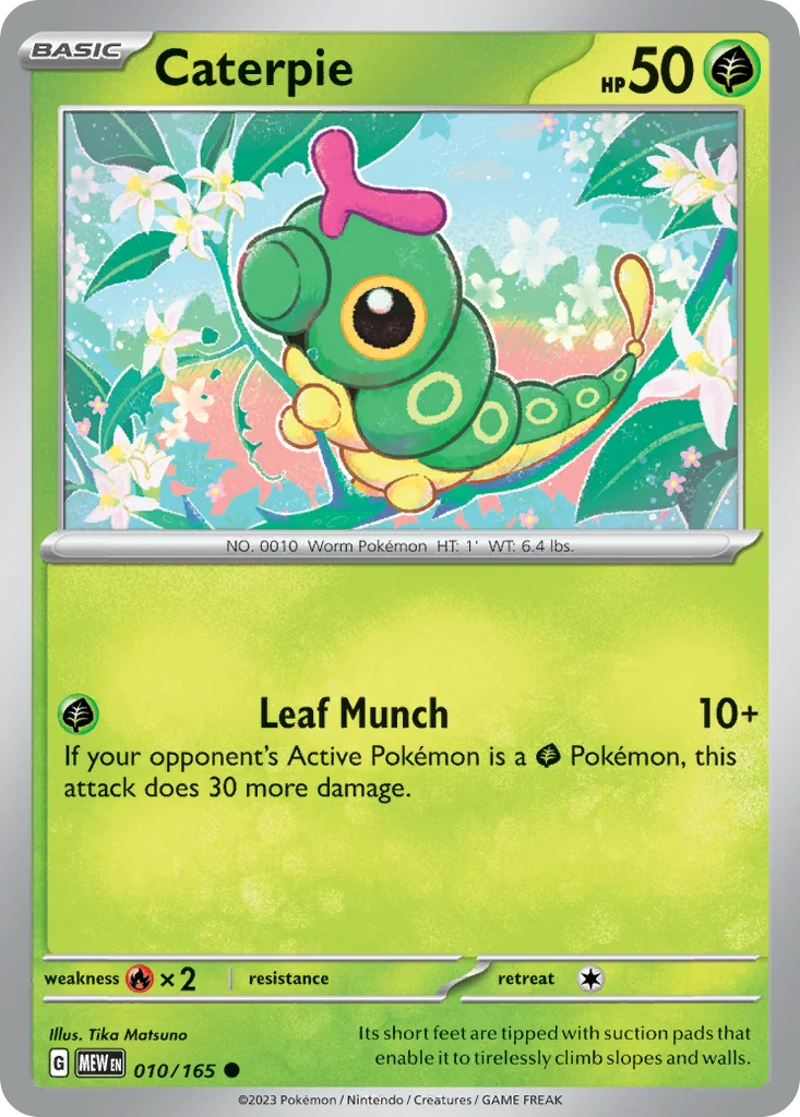 Caterpie Pokemon card