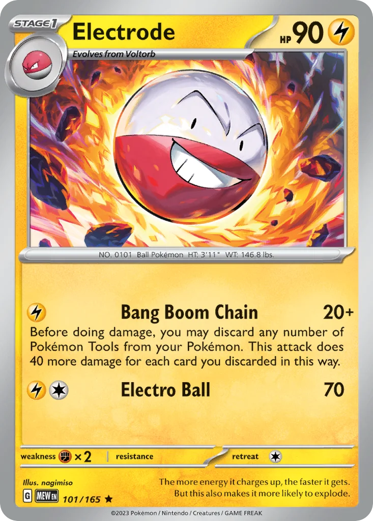 Electrode Pokemon card