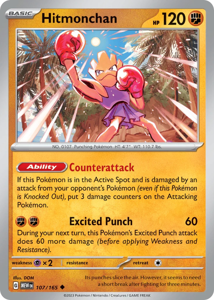 Hitmonchan Pokemon card