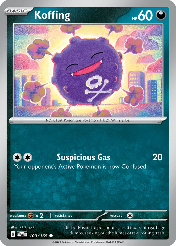 Koffing Pokemon card