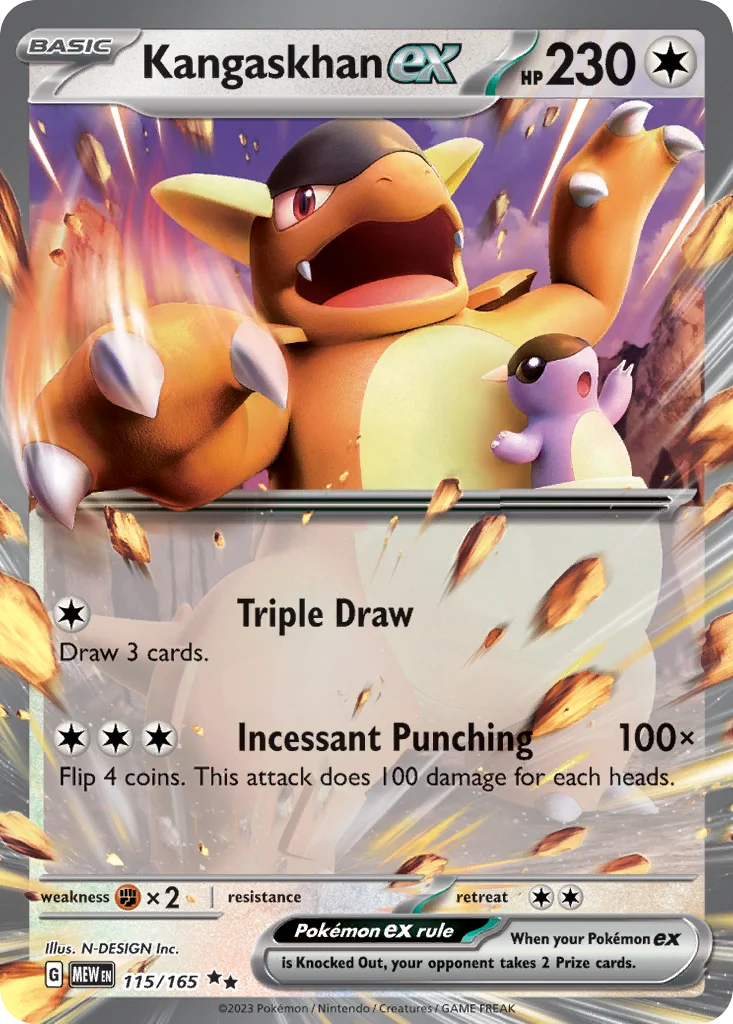 Kangaskhan ex Pokemon card