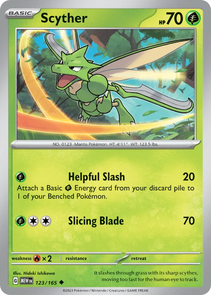 Scyther Pokemon card