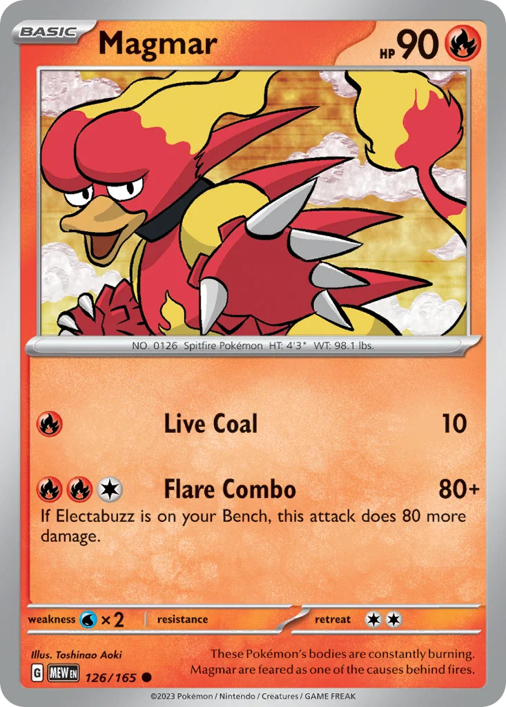 Magmar Pokemon card