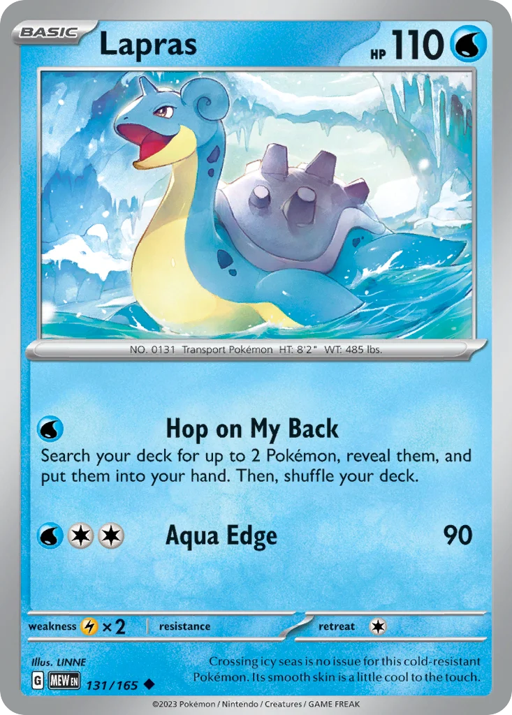 Lapras Pokemon card