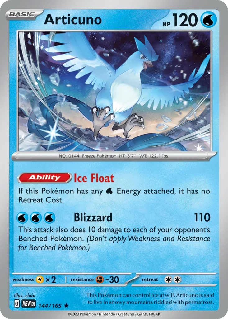 Articuno Pokemon card