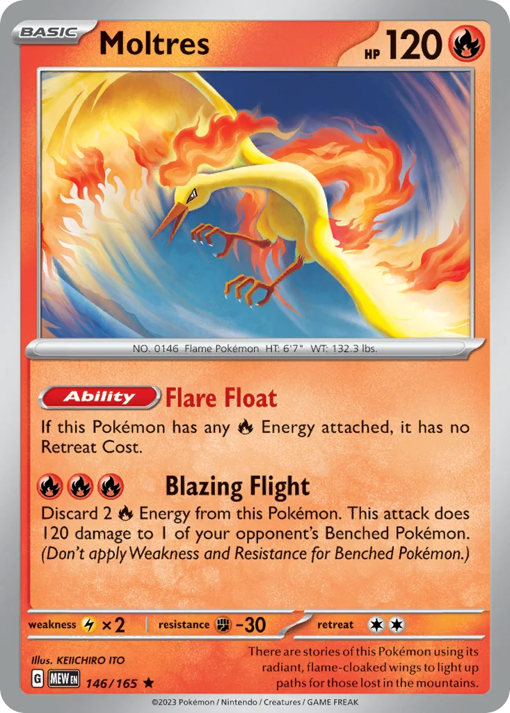Moltres Pokemon card