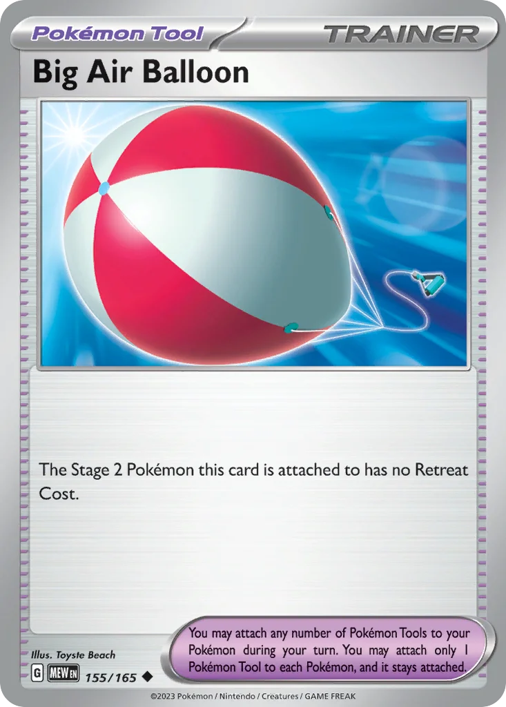 Big Air Balloon Pokemon card