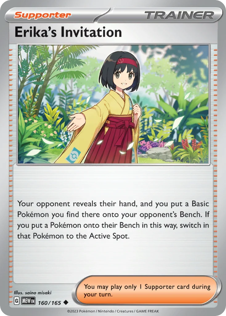 Erika's Invitation Pokemon card