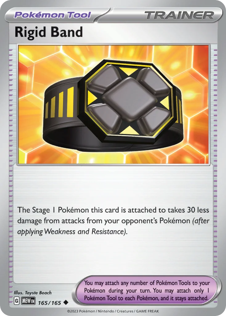 Rigid Band Pokemon card