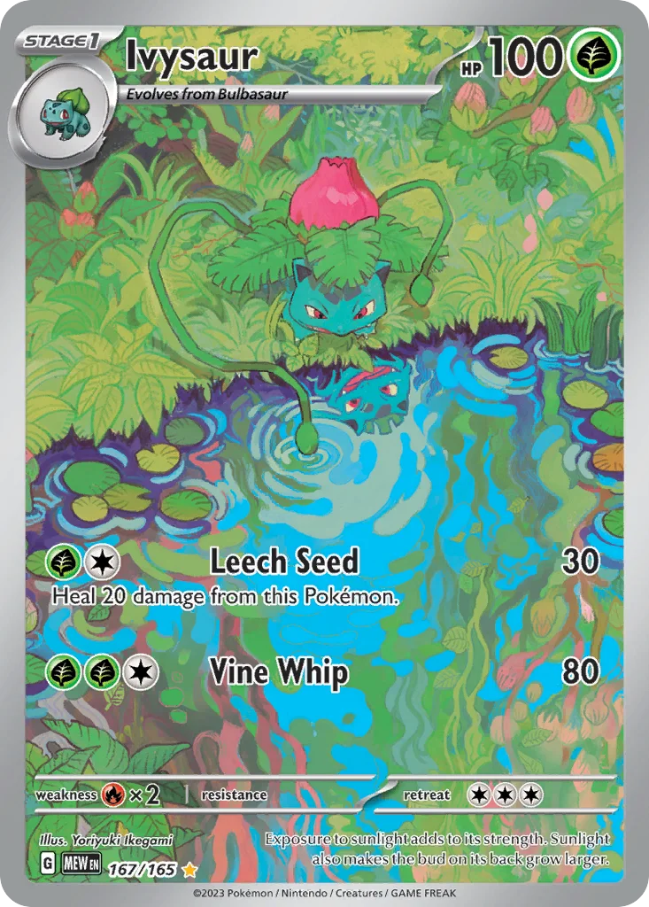 Ivysaur Pokemon card