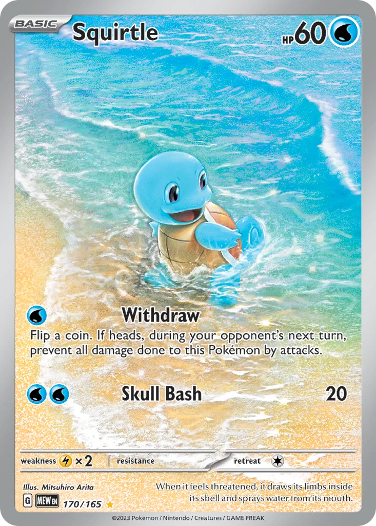 Squirtle Pokemon card