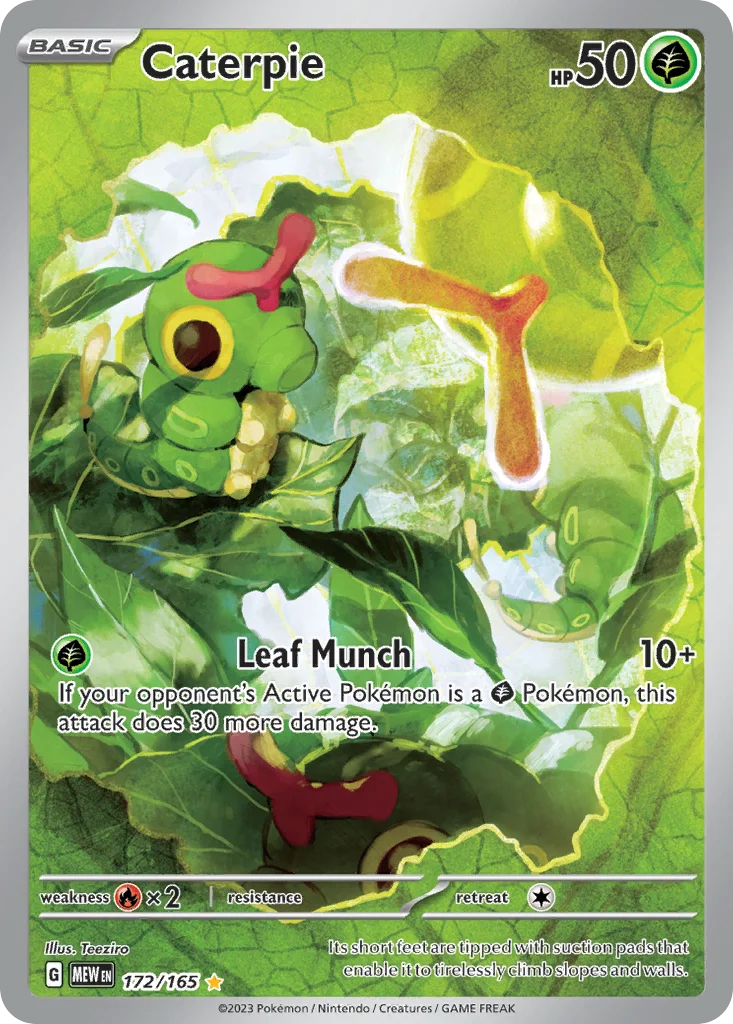 Caterpie Pokemon card