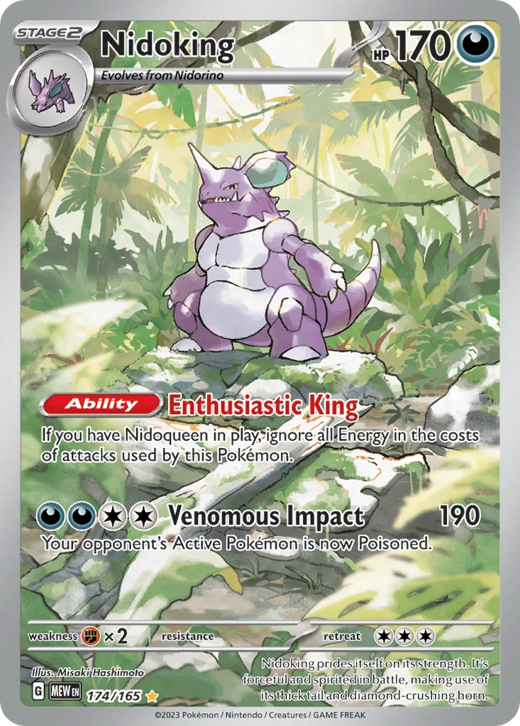 Nidoking Pokemon card