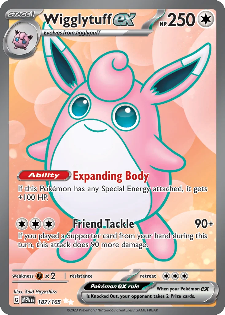 Wigglytuff ex Pokemon card