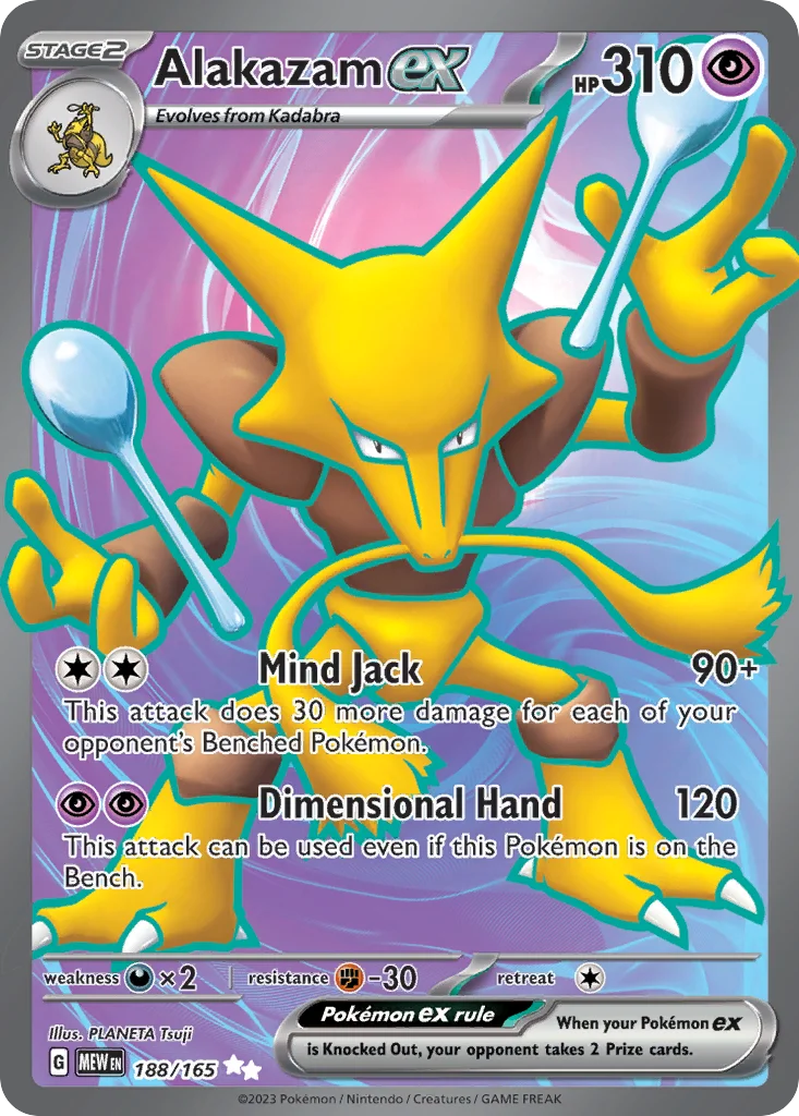 Alakazam ex Pokemon card
