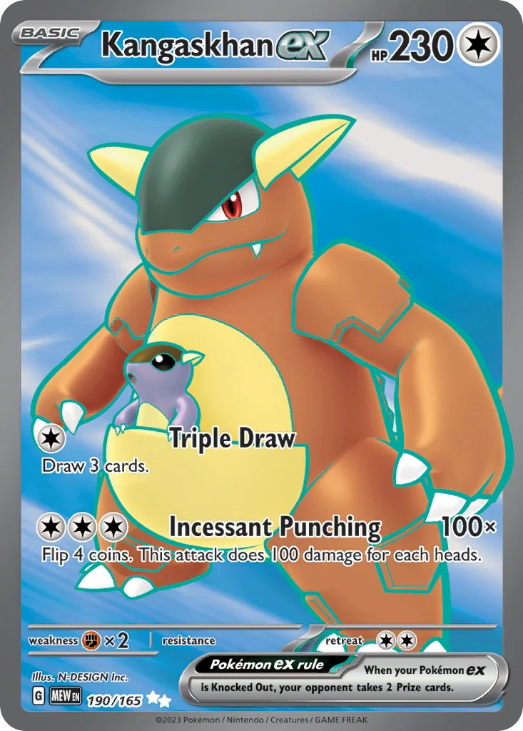 Kangaskhan ex Pokemon card