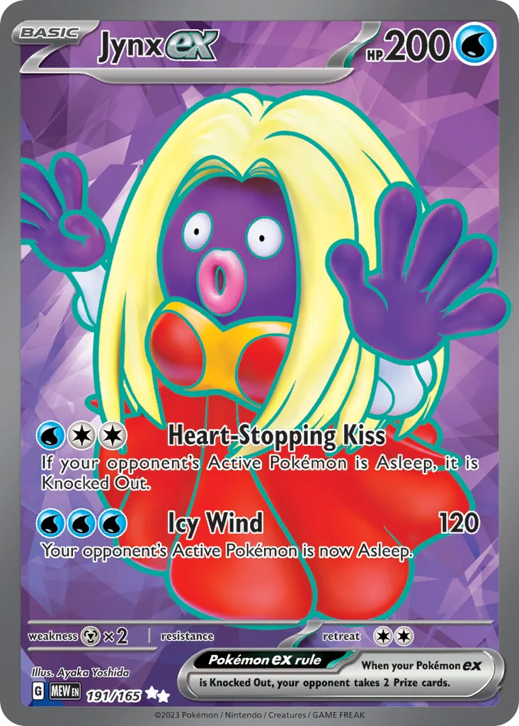 Jynx ex Pokemon card