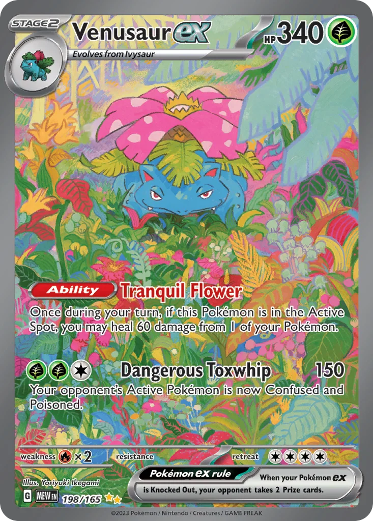 Venusaur ex Pokemon card