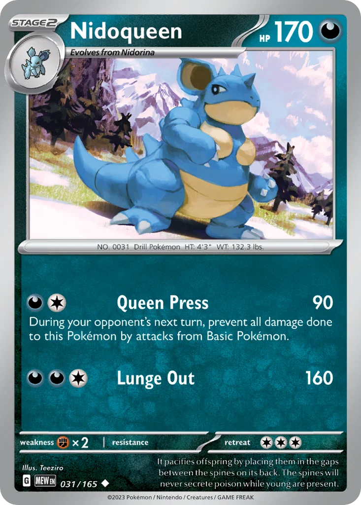 Nidoqueen Pokemon card