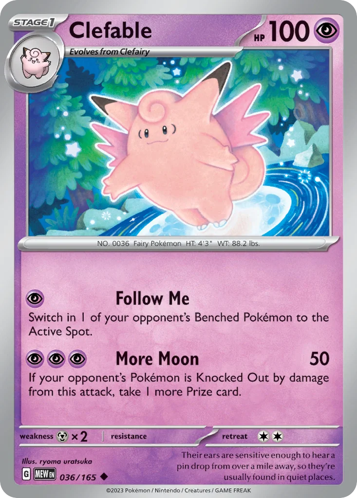 Clefable Pokemon card