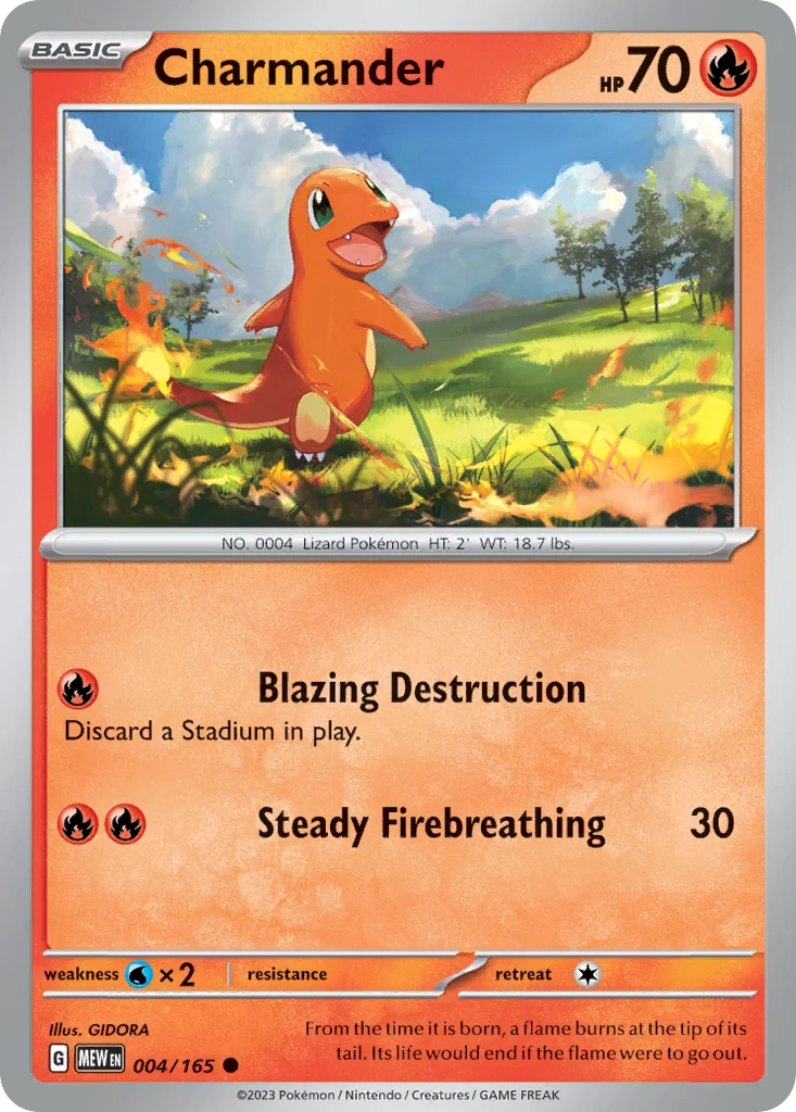 Charmander Pokemon card
